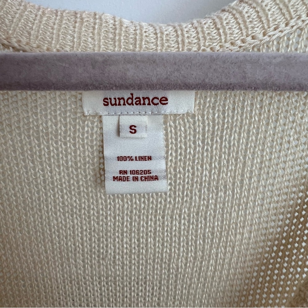 Sundance 100% linen duster vest - Picture 3 of 6
